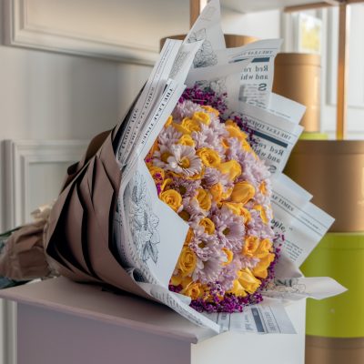 Buchi "BOUQUET" Yellow & pink 50 - Image 3