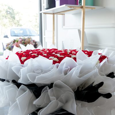 Buchi "MEDIUM GARDEN" red & white 600 - Image 2