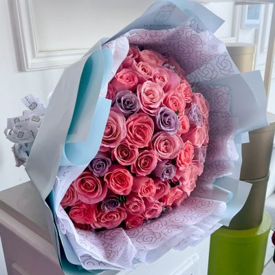 Buchi "BOUQUET" purple & coral 50 - Image 3