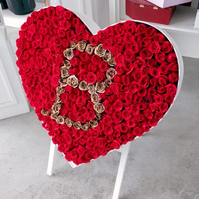 Buchi "TRIPOD LETTER HEART" red & gold 300 - Image 2