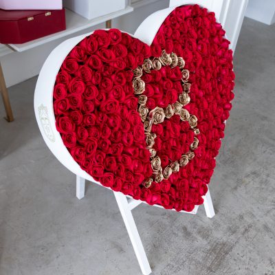 Buchi "TRIPOD LETTER HEART" red & gold 300 - Image 3