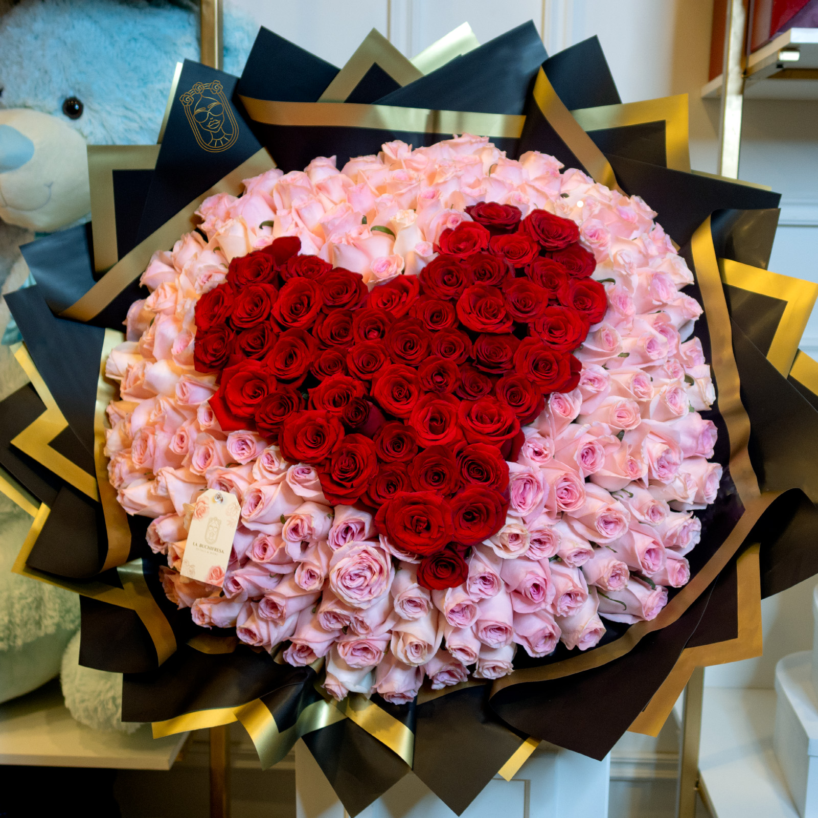 Buchi "BOUQUET PASSION" pink & red 200