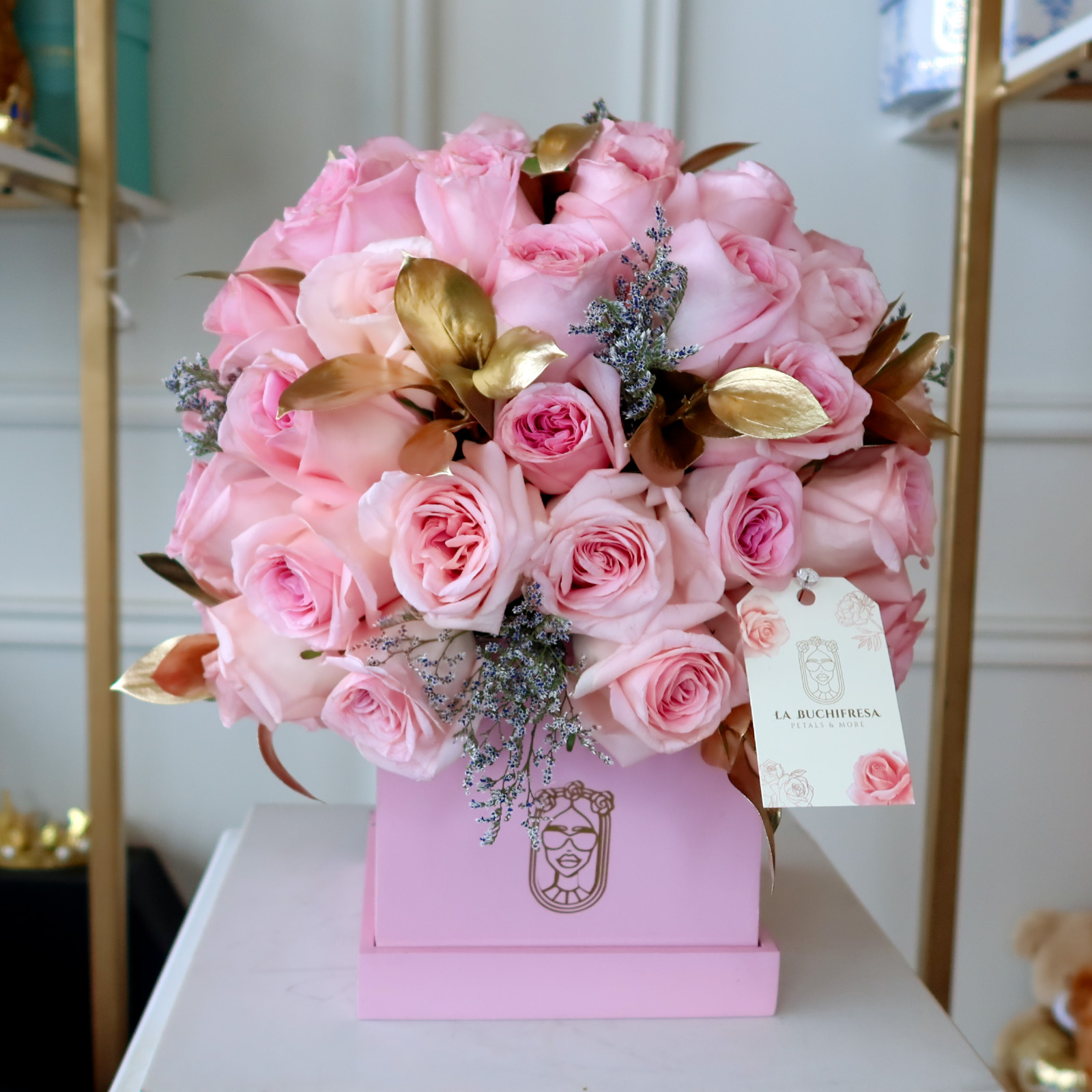 Buchi "SQUARE SPHERA" pink 100
