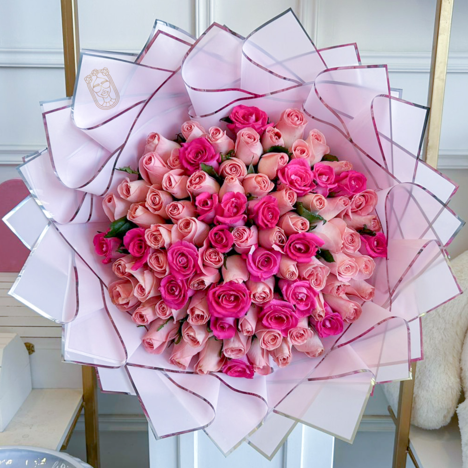 Buchi "BOUQUET" coral pink 75