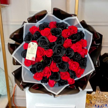 Buchi _BOUQUET_ red & black 50