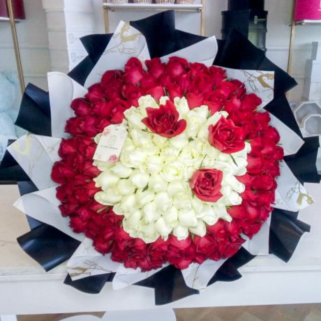 Buchi _CENTER BOUQUET_ red & white 150