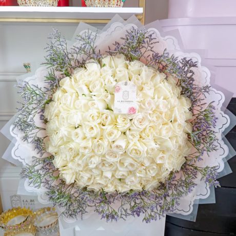 Buchi _FROZZY BOUQUET_ white 100