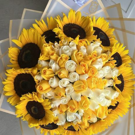 Buchi _SUNNY BOUQUET_ yellow & white 100