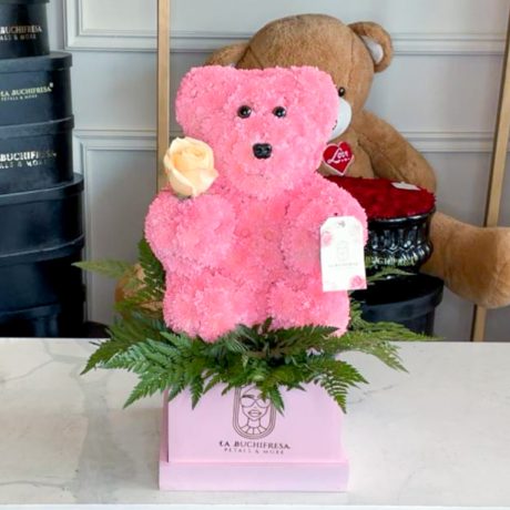 Escultura MINI TEDDY pink