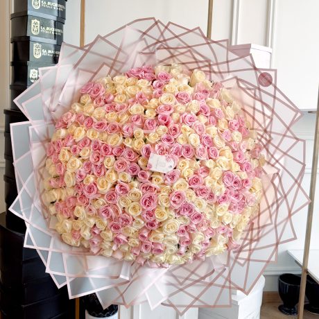 Ramo ETERNITY 300 rosa y blanco